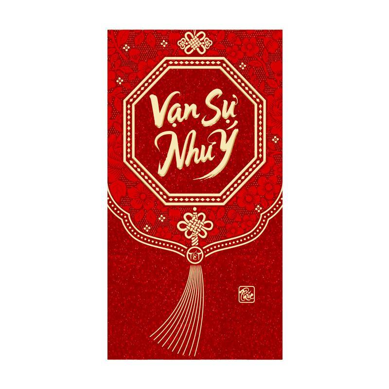 Wedding Envelopes - 6 unidades de envelopes vermelhos vietnamitas