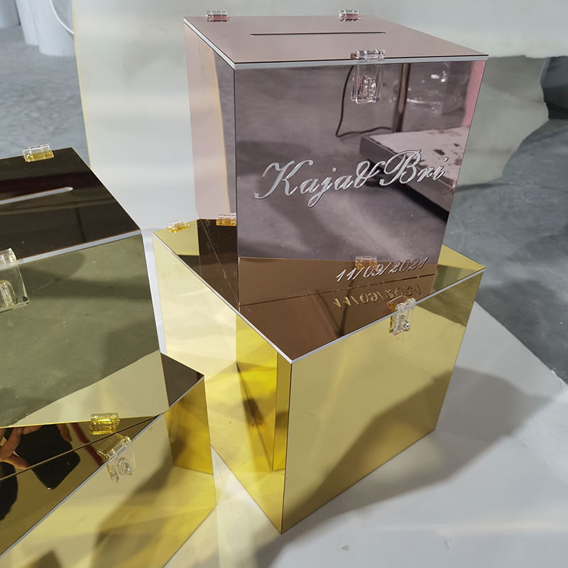 Wedding Card Box - Caixa de Cartões de Acrílico Inovadora