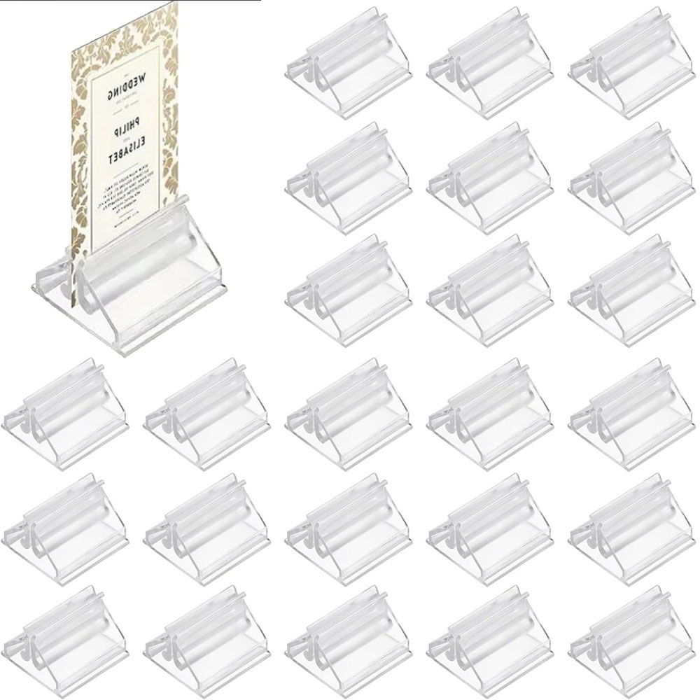 Table Number Gold - 12/24/48 pçs mini claro stands lugar