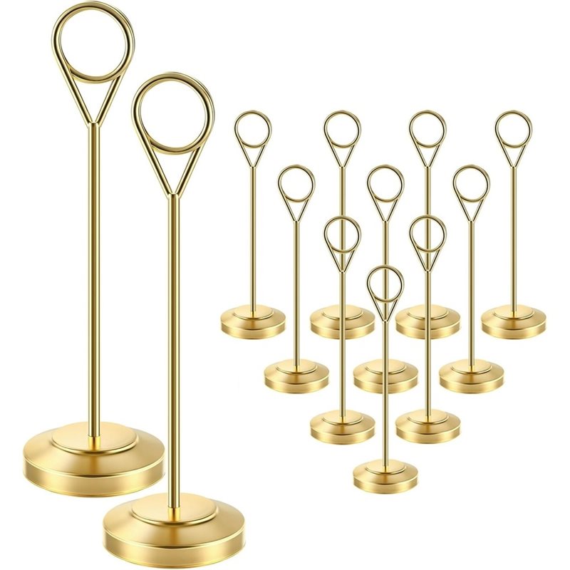 Suportes de Fotos Resistentes  - Table Number Gold avaliação e preço