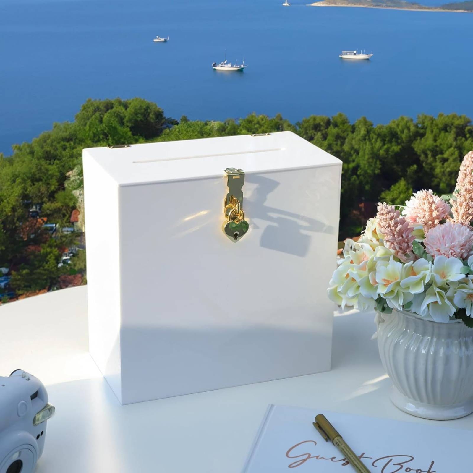 Caixa de Cartões com Fecho em  - Wedding Card Box avaliação e preço