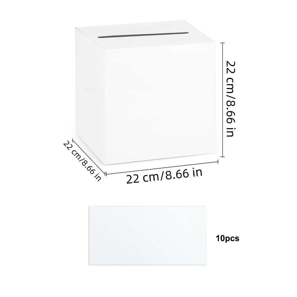 Caixa Criativa Branca e Preta  - Wedding Card Box avaliação e preço