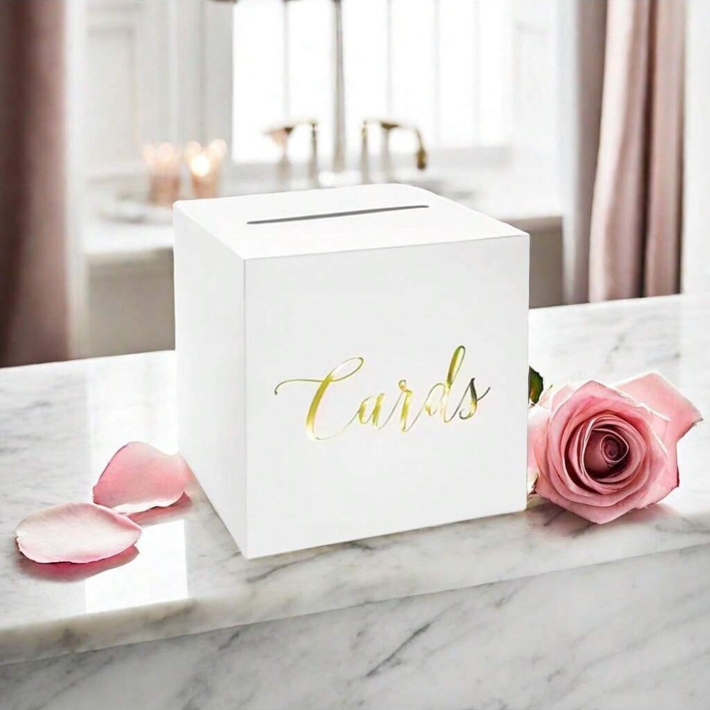 Caixa Criativa Branca e Preta  - Wedding Card Box avaliação e preço