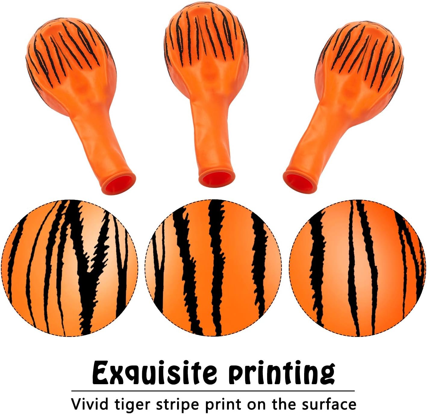 Tiger Print Stripes Balloons,  - Wedding Zoo avaliação e preço