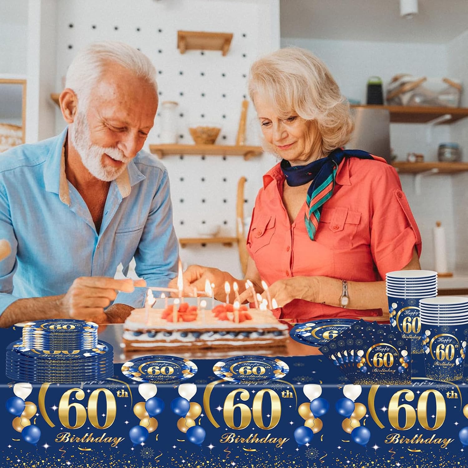 Decorações De 60o Aniversário  - Table Number Gold avaliação e preço